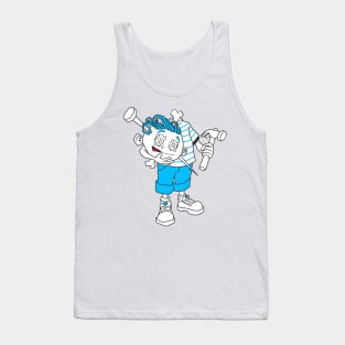 Mr. Sinmo (Julia style) lt blue Tank Top